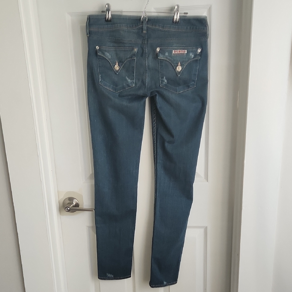 Hudson Collin Distressed Skinny Jeans - Picture 4 of 11